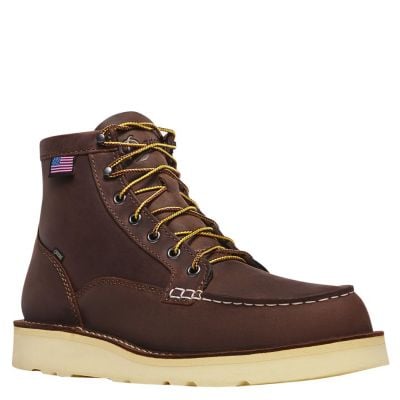 Danner Men's 6" Bull Run GTX Moc Steel Toe - Brown