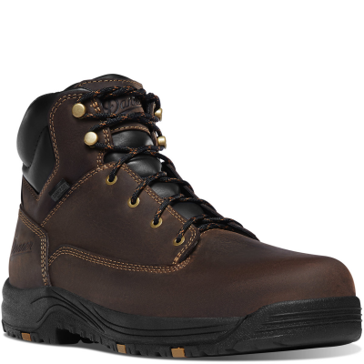 Danner Men's Caliper 6" Brown Aluminum Toe Waterproof Work Boot