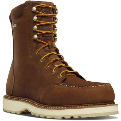 Danner Men's Cedar River Moc Toe 8" Brown Lace Up Boots