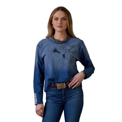 Double D Ranch Women's Blue Ida's Indigo Top