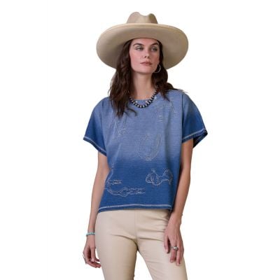 Double D Ranch Women's Cowboy Gist Top