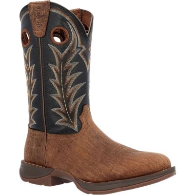 Durango Men's 12" Rebel Oak Bark Midnight Western Boot