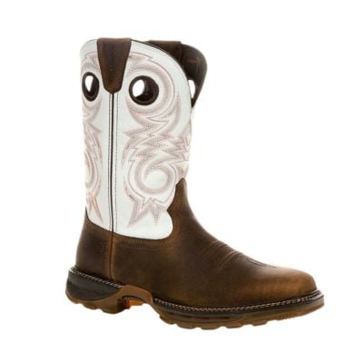 Durango Men's Maverick XP Waterproof Soft Toe Work Boot - Chocolate/White