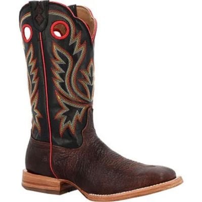 Durango Men's PRCA Arena Pro Shrunken Bullhide Western Boot - Chestnut/Black Eclipse
