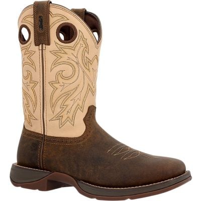 Durango Men's Rebel 11" Soft Toe Work Boot - Coffee/Bone