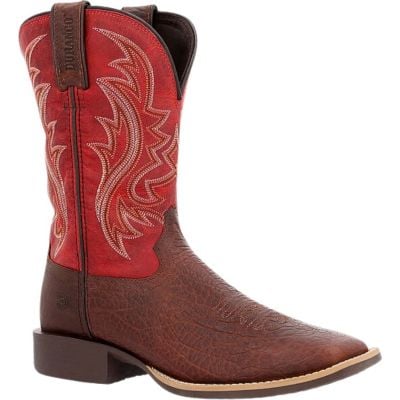 Durango Men's Shyloh 11" Soft Toe Work Boot - Mahogany/Dynamite Red