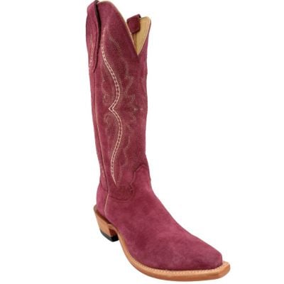 Fenoglio Women's Cabernet Barcelona Roughout Boots