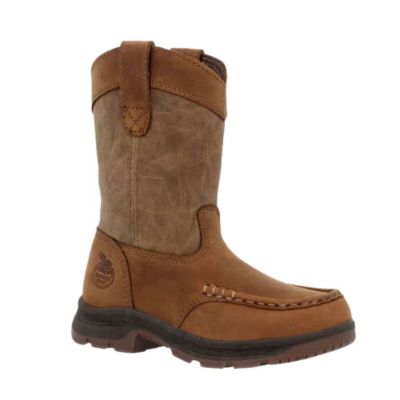 Georgia Kid's Athens Superlyte Pull On Boot - Brown