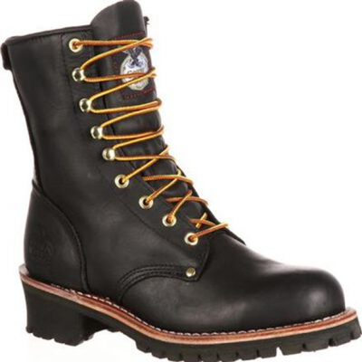 Georgia Men's Black Logger Work Boot