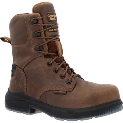 Georgia Men's Brown FLXpoint Ultra Composite Toe 8" Lace Up Work Boot