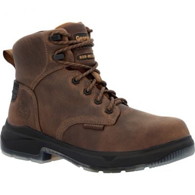Georgia Men's Brown FLXpoint Ultra Soft Toe 6" Lace Up Work Boot