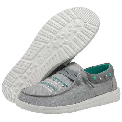 Hey Dude Ladies Wendy Annex Rodeo Grey Casual Shoes