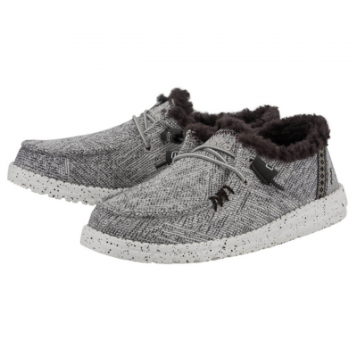 Hey Dude Ladies Wendy Salt And Pepper Casual Shoes
