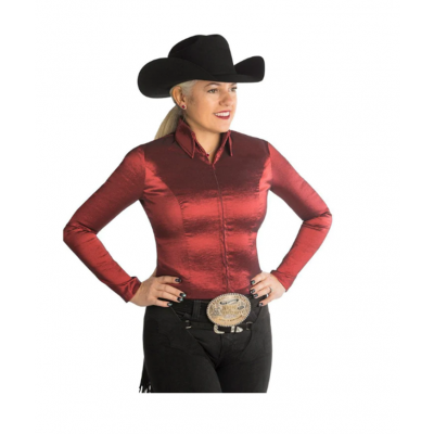 Hobby Horse Women's Merlot Taffy Show Blouse