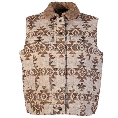 Hooey Women's Aztec Sherpa Lined Vest