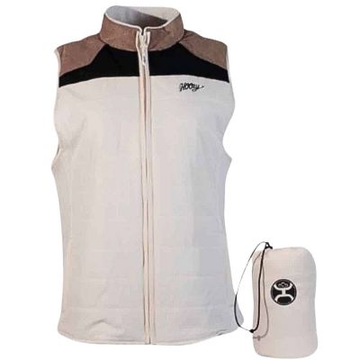 Hooey Women's Packable Full Zip Vest - Cream