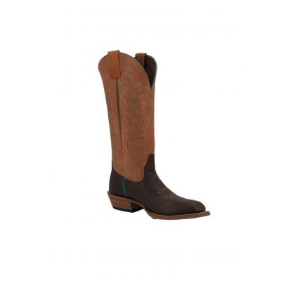 Horse Power Men's Brown Red Top Blue Stitch Boots