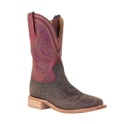 Hyer Men's Easton Western Boot - Brown/Red