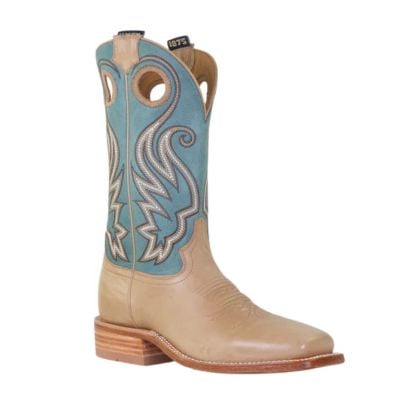 Hyer Women's Parker Square Toe Boot - Tan/Blue