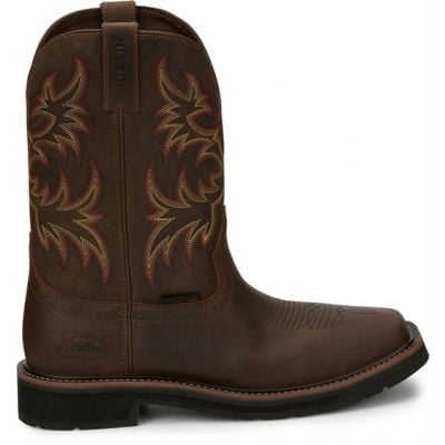 Justin Driller Steel Toe Tan Work Boot