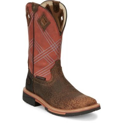 Justin Men's Dalhart Pull-On Waterproof Work Boot