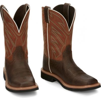 Justin Men's Electrician Square Toe Work Boots
