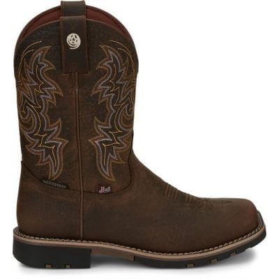 Justin Men's Fireman Waterproof Square Toe Boots