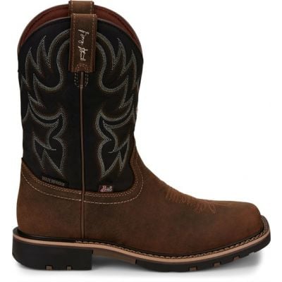 Justin Men's Fireman Waterproof Square Toe Boots