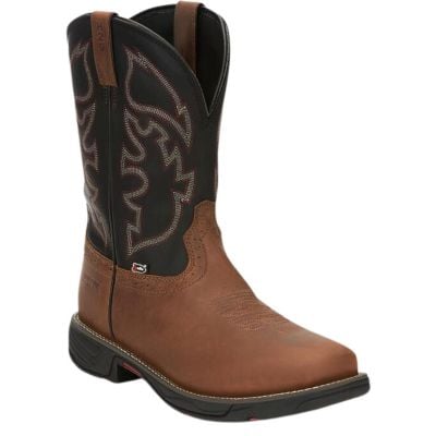Justin Men's Rush 11" Tan Waterproof Composite Toe Work Boot
