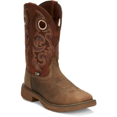 Justin Men's Rush Soft Toe Pull On Work Boots