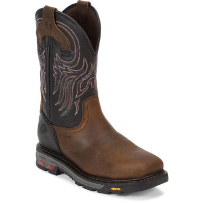 Justin Men's Tanker Steel Toe Work Boot