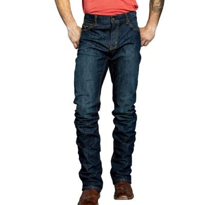 Kimes Ranch Roger Mid-Low Rise Slim Fit Boot Cut Blue Jean