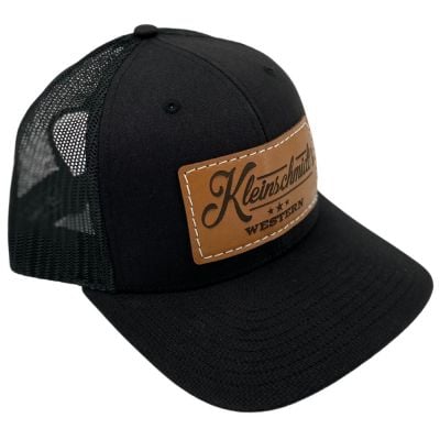 Kleinschmidts Black on Black 2.0 Leather Patch Hat