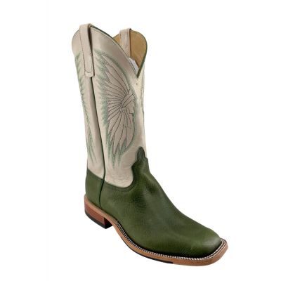 Kleinschmidt's Exclusive Men's Jade/Shell Anderson Bean Bison Navajo Boot