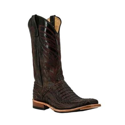 Kleinschmidt's Original Anderson Bean Chocolate Lux Caiman Western Boot
