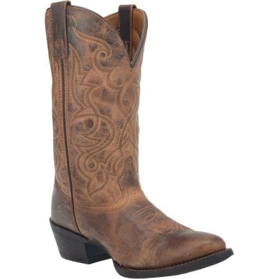 Laredo Distressed Tan Round Toe Boot