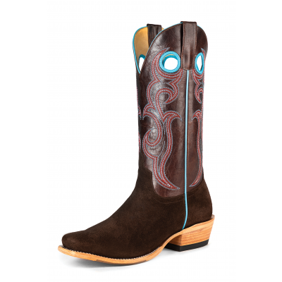 Macie Bean Chocolate Square Toe Western Boots