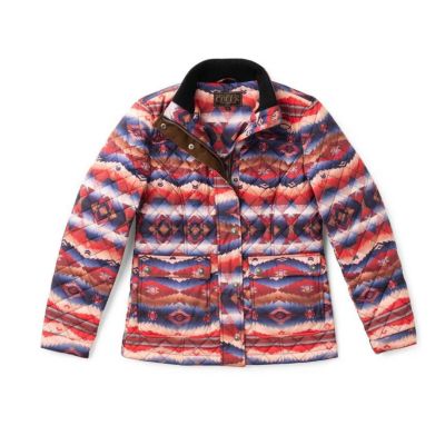 Madison Creek Women's Denali Quilted Nylon Jacket - Aztec Mountain