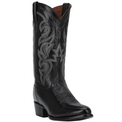 Dan Post Milwaukee Black Leather Western Boot