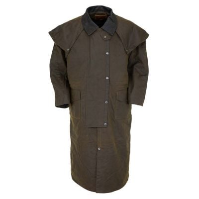 Outback Trading Co Oilskin Stockman Duster in Bronze