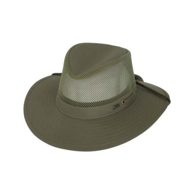 Outback Trading Co Olive River Guide With Mesh II Hat