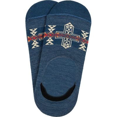 Pendleton Blue Moc No Show Sock