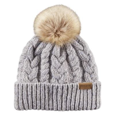 Pendleton Grey Cable Hat