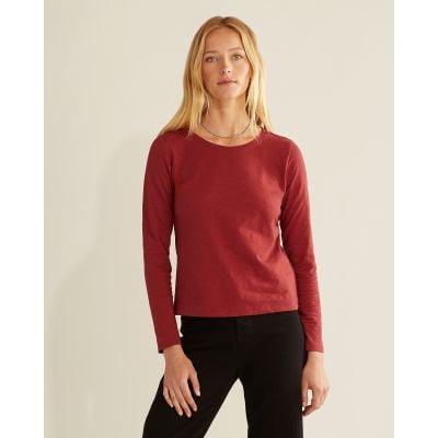 Pendleton Ladies Long Sleeve Cotton Slub Crewneck Tee