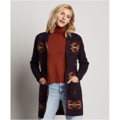 Pendleton Ladies Shawl Collar Merino Cardigan