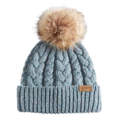 Pendleton Light Aqua Cable Knit Beanie