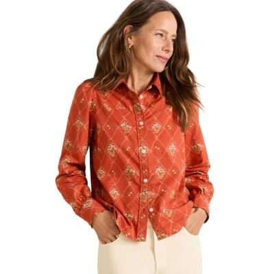 Pendleton Women's Adobe Lattice Winona Puff Sleeve Shirt