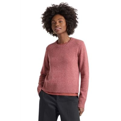 Pendleton Womens Dark Rose Relaxed Shetland Collection Crew Sweater