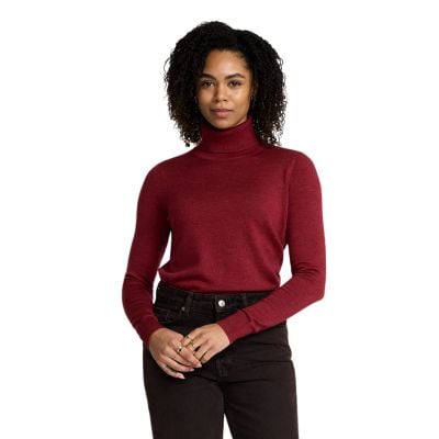 Pendleton Womens Red Dahlia Merino Turtleneck