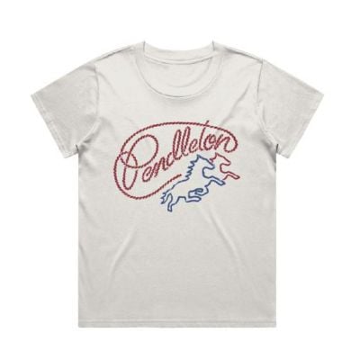 Pendleton Women's Western Rope Graphic Tee - Bone